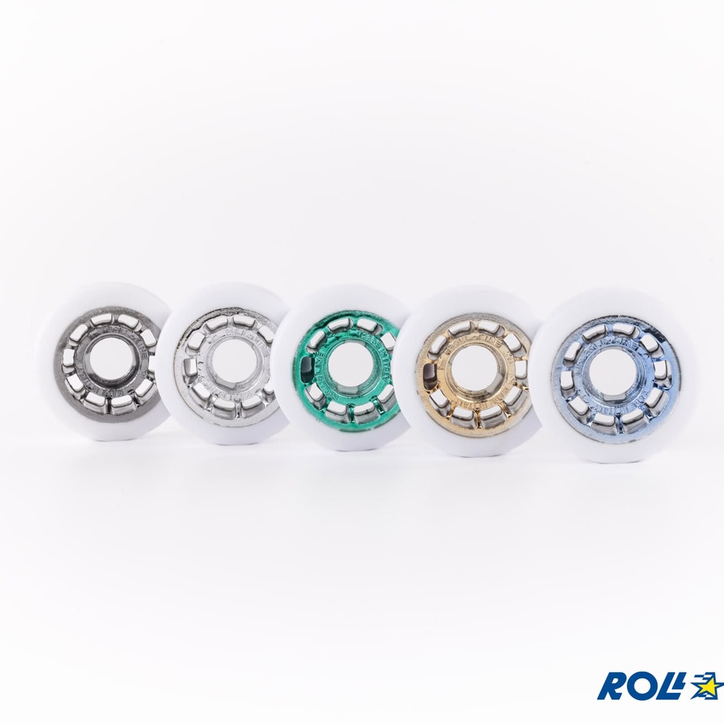 Juego de 8 Ruedas Roll Line ICE (88A Azul)