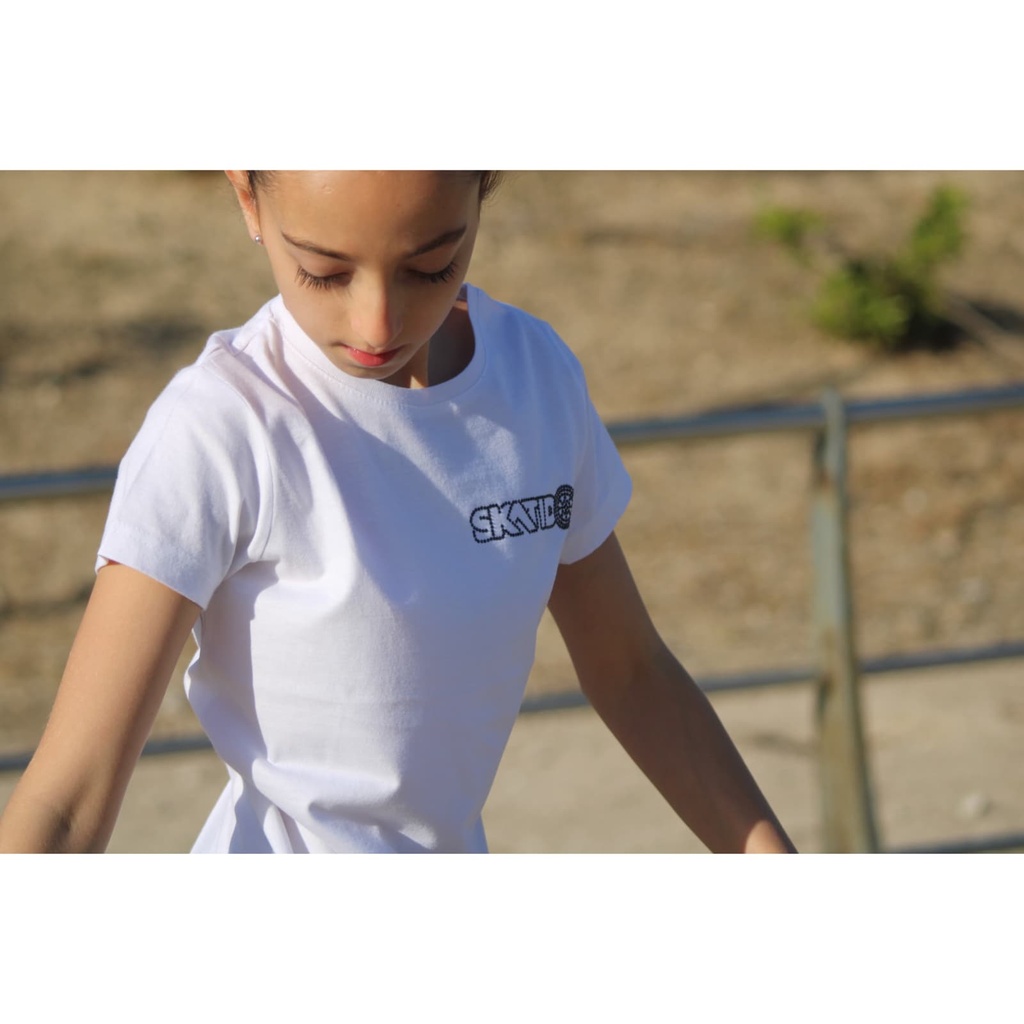 Camiseta Logo pequeño Strass